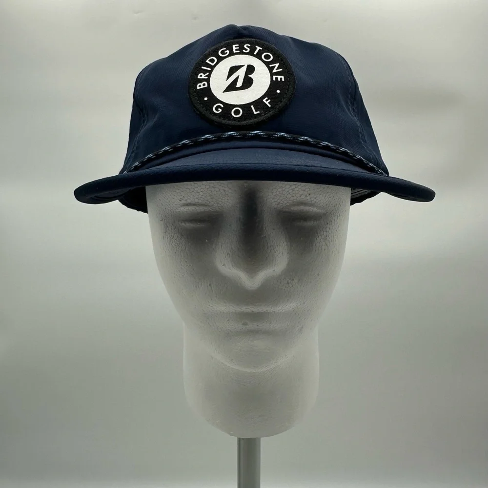 Bridgestone Golf Rope‎ Cap Navy SnapBack 100% Polyester Dad Hat